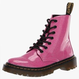 RARE! Dr. Martens Hot Pink Glitter Boots – Size 6 – New In Box